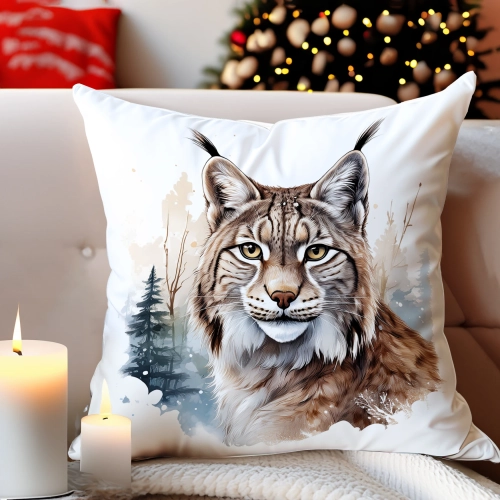 PODUSZKA DEKORACYJNA 40X40 ŚWIĄTECZNA PREZENT ZIMOWA OZDOBNA ŚWIĘTA RENIFER