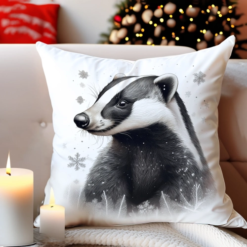 PODUSZKA DEKORACYJNA 40X40 ŚWIĄTECZNA PREZENT ZIMOWA OZDOBNA ŚWIĘTA RENIFER