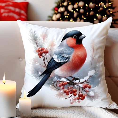 PODUSZKA DEKORACYJNA 40X40 ŚWIĄTECZNA PREZENT ZIMOWA OZDOBNA ŚWIĘTA RENIFER
