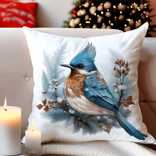 PODUSZKA DEKORACYJNA 40X40 ŚWIĄTECZNA PREZENT ZIMOWA OZDOBNA ŚWIĘTA RENIFER