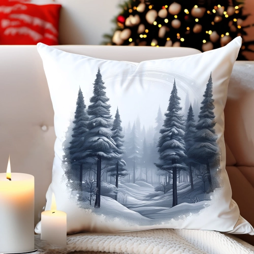PODUSZKA DEKORACYJNA 40X40 ŚWIĄTECZNA PREZENT ZIMOWA OZDOBNA ŚWIĘTA RENIFER