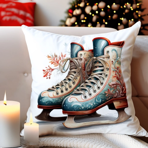 PODUSZKA DEKORACYJNA 40X40 ŚWIĄTECZNA PREZENT ZIMOWA OZDOBNA ŚWIĘTA RENIFER