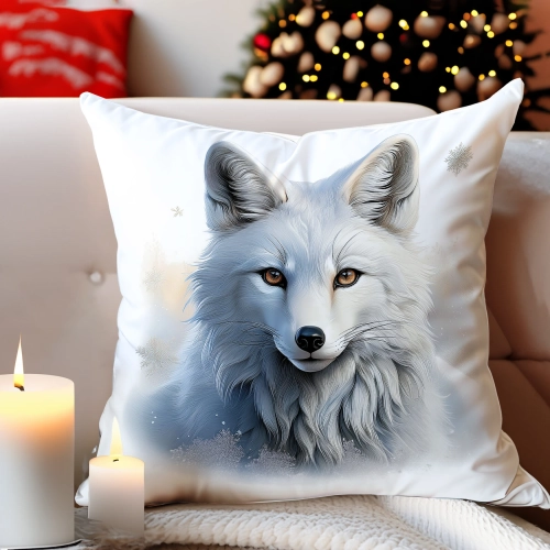 PODUSZKA DEKORACYJNA 40X40 ŚWIĄTECZNA PREZENT ZIMOWA OZDOBNA ŚWIĘTA RENIFER