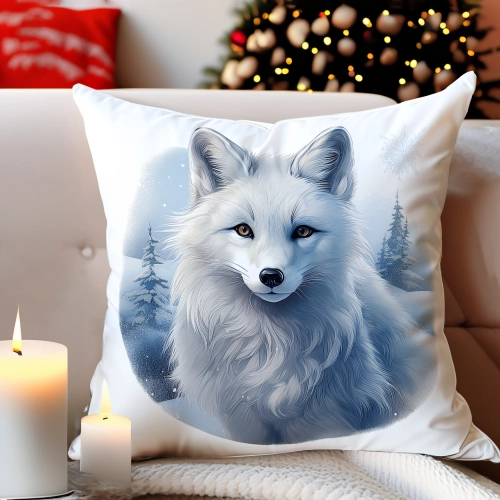 PODUSZKA DEKORACYJNA 40X40 ŚWIĄTECZNA PREZENT ZIMOWA OZDOBNA ŚWIĘTA RENIFER