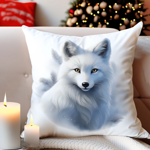 PODUSZKA DEKORACYJNA 40X40 ŚWIĄTECZNA PREZENT ZIMOWA OZDOBNA ŚWIĘTA RENIFER