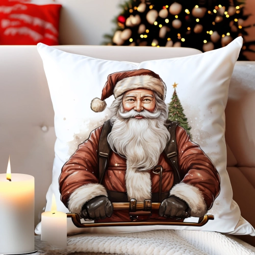 PODUSZKA DEKORACYJNA 40X40 ŚWIĄTECZNA PREZENT ZIMOWA OZDOBNA ŚWIĘTA RENIFER