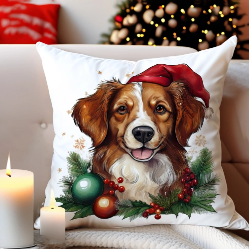 PODUSZKA DEKORACYJNA 40X40 ŚWIĄTECZNA PREZENT ZIMOWA OZDOBNA ŚWIĘTA RENIFER