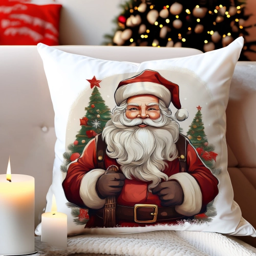 PODUSZKA DEKORACYJNA 40X40 ŚWIĄTECZNA PREZENT ZIMOWA OZDOBNA ŚWIĘTA RENIFER