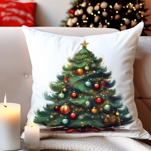 PODUSZKA DEKORACYJNA 40X40 ŚWIĄTECZNA PREZENT ZIMOWA OZDOBNA ŚWIĘTA RENIFER