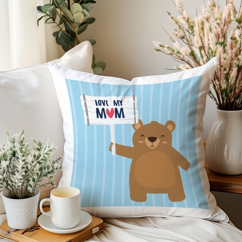 PODUSZKA 40x40cm DLA MAMY Z NADRUKIEM JASIEK NA PREZENT DZIEŃ MATKI MAMA