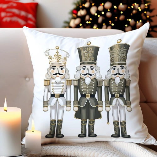 PODUSZKA DEKORACYJNA 40X40 ŚWIĄTECZNA PREZENT ZIMOWA OZDOBNA ŚWIĘTA RENIFER