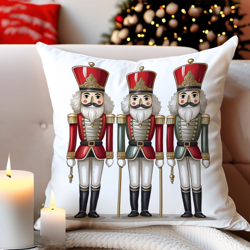 PODUSZKA DEKORACYJNA 40X40 ŚWIĄTECZNA PREZENT ZIMOWA OZDOBNA ŚWIĘTA RENIFER