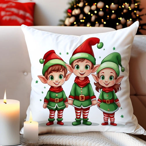 PODUSZKA DEKORACYJNA 40X40 ŚWIĄTECZNA PREZENT ZIMOWA OZDOBNA ŚWIĘTA RENIFER