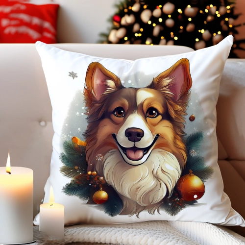 PODUSZKA DEKORACYJNA 40X40 ŚWIĄTECZNA PREZENT ZIMOWA OZDOBNA ŚWIĘTA RENIFER