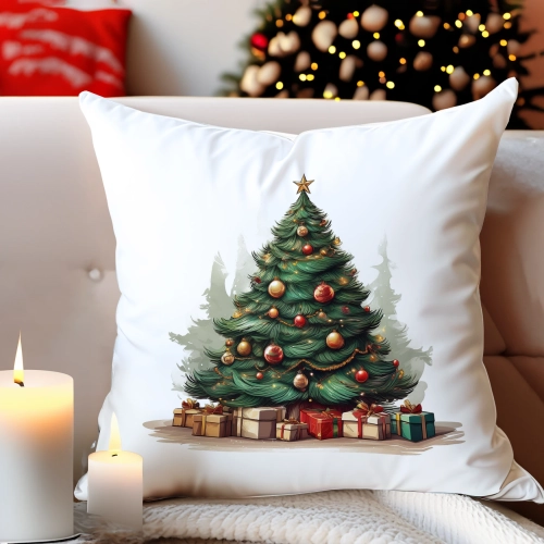 PODUSZKA DEKORACYJNA 40X40 ŚWIĄTECZNA PREZENT ZIMOWA OZDOBNA ŚWIĘTA RENIFER