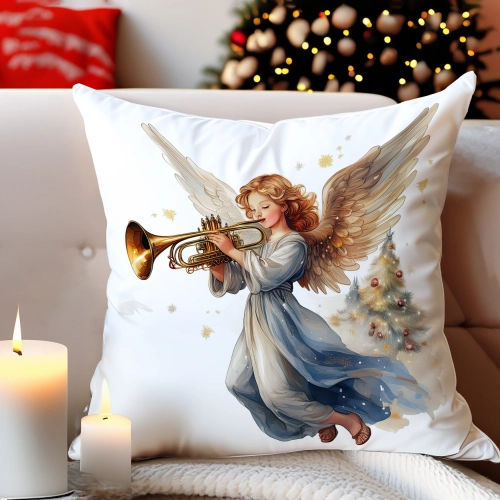 PODUSZKA DEKORACYJNA 40X40 ŚWIĄTECZNA PREZENT ZIMOWA OZDOBNA ŚWIĘTA RENIFER