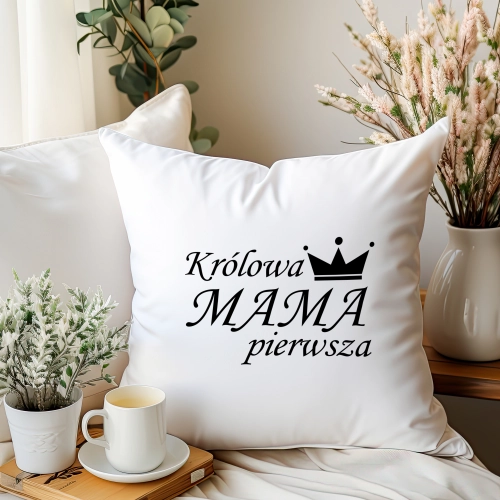 PODUSZKA 40x40cm DLA MAMY Z NADRUKIEM JASIEK NA PREZENT DZIEŃ MATKI MAMA
