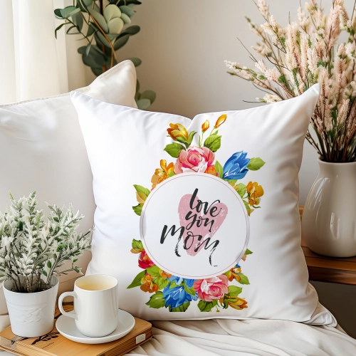 PODUSZKA 40x40cm DLA MAMY Z NADRUKIEM JASIEK NA PREZENT DZIEŃ MATKI MAMA