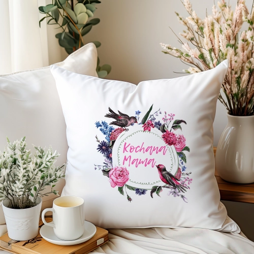 PODUSZKA 40x40cm DLA MAMY Z NADRUKIEM JASIEK NA PREZENT DZIEŃ MATKI MAMA