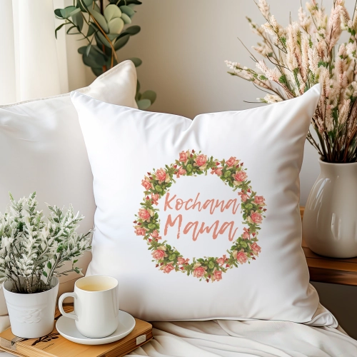 PODUSZKA 40x40cm DLA MAMY Z NADRUKIEM JASIEK NA PREZENT DZIEŃ MATKI MAMA