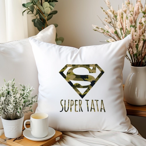 PODUSZKA 40x40cm DLA TATY Z NADRUKIEM JASIEK NA PREZENT DZIEŃ OJCA TATA