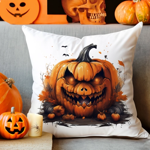 POSZEWKA DEKORACYJNA 40x40 JASIEK OZDOBNA HALLOWEENOWA HALLOWEEN DYNIA