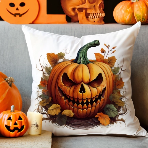 POSZEWKA DEKORACYJNA 40x40 JASIEK OZDOBNA HALLOWEENOWA HALLOWEEN DYNIA