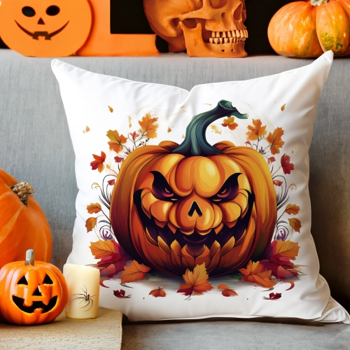 POSZEWKA DEKORACYJNA 40x40 JASIEK OZDOBNA HALLOWEENOWA HALLOWEEN DYNIA