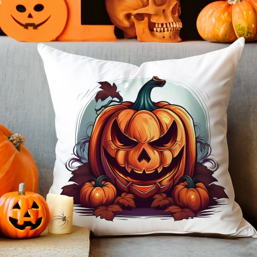 POSZEWKA DEKORACYJNA 40x40 JASIEK OZDOBNA HALLOWEENOWA HALLOWEEN DYNIA