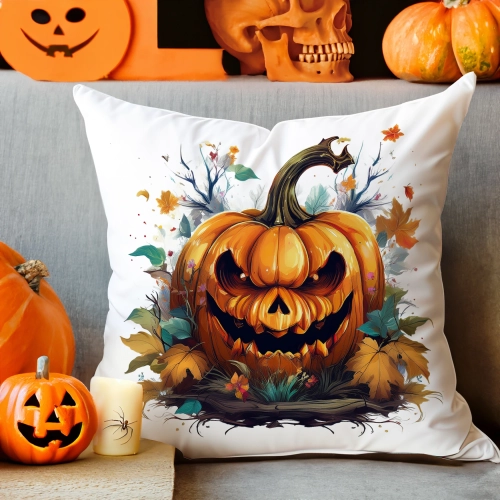 POSZEWKA DEKORACYJNA 40x40 JASIEK OZDOBNA HALLOWEENOWA HALLOWEEN DYNIA