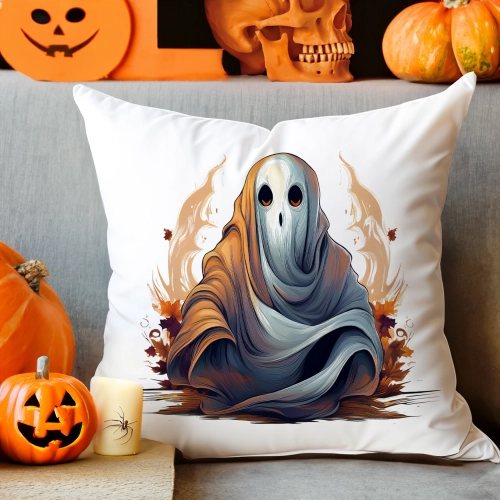 POSZEWKA DEKORACYJNA 40x40 JASIEK OZDOBNA HALLOWEENOWA HALLOWEEN DYNIA DUCH NIETOPERZE