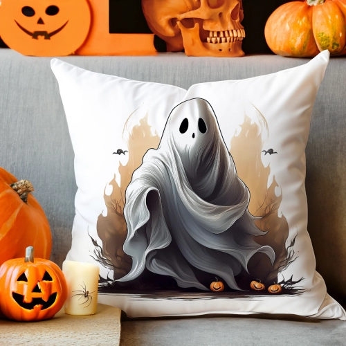 POSZEWKA DEKORACYJNA 40x40 JASIEK OZDOBNA HALLOWEENOWA HALLOWEEN DYNIA DUCH NIETOPERZE