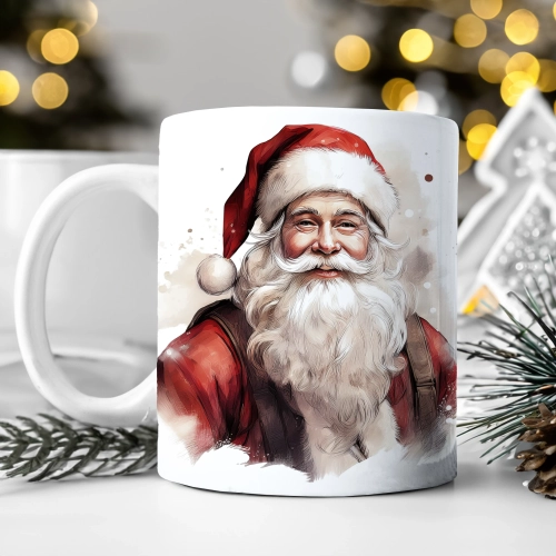 ZIMOWY KUBEK 330ml HERBATĘ KAWĘ PREZENT ŚWIĄTECZNY ŚWIĘTA RENIFER MIKOŁAJ