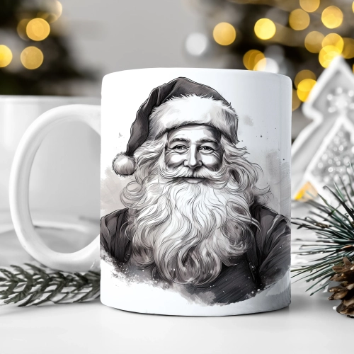 ZIMOWY KUBEK 330ml HERBATĘ KAWĘ PREZENT ŚWIĄTECZNY ŚWIĘTA RENIFER MIKOŁAJ