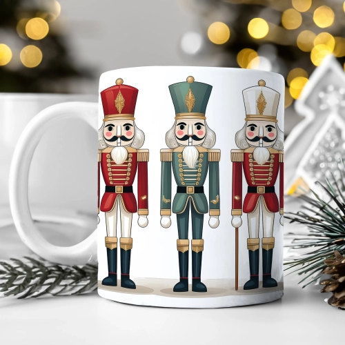 ZIMOWY KUBEK 330ml HERBATĘ KAWĘ PREZENT ŚWIĄTECZNY ŚWIĘTA RENIFER MIKOŁAJ