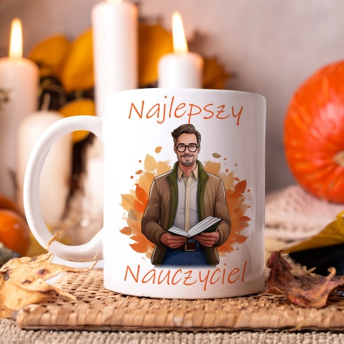 KUBEK DZIEŃ NAUCZYCIELA WYCHOWAWCY PREZENT NAUCZYCIEL NAUCZYCIELKA MATEMATYKI BIOLOGII POLSKIEGO CHEMII