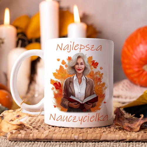 KUBEK DZIEŃ NAUCZYCIELA WYCHOWAWCY PREZENT NAUCZYCIEL NAUCZYCIELKA MATEMATYKI BIOLOGII POLSKIEGO CHEMII