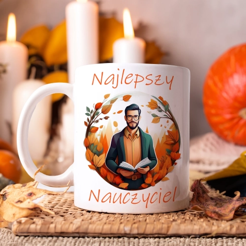 KUBEK DZIEŃ NAUCZYCIELA WYCHOWAWCY PREZENT NAUCZYCIEL NAUCZYCIELKA MATEMATYKI BIOLOGII POLSKIEGO CHEMII