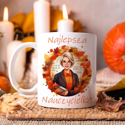 KUBEK DZIEŃ NAUCZYCIELA WYCHOWAWCY PREZENT NAUCZYCIEL NAUCZYCIELKA MATEMATYKI BIOLOGII POLSKIEGO CHEMII