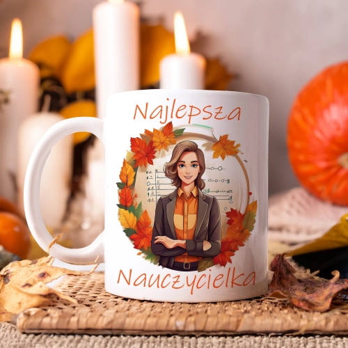 KUBEK DZIEŃ NAUCZYCIELA WYCHOWAWCY PREZENT NAUCZYCIEL NAUCZYCIELKA MATEMATYKI BIOLOGII POLSKIEGO CHEMII