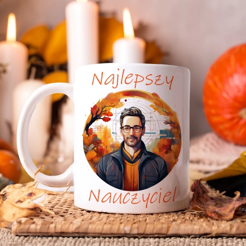 KUBEK DZIEŃ NAUCZYCIELA WYCHOWAWCY PREZENT NAUCZYCIEL NAUCZYCIELKA MATEMATYKI BIOLOGII POLSKIEGO CHEMII FIZYKI