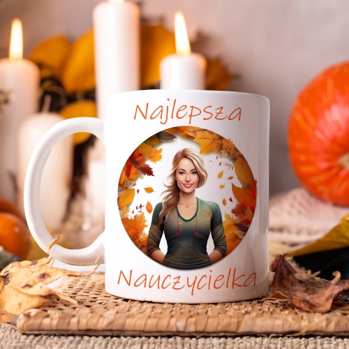 KUBEK DZIEŃ NAUCZYCIELA WYCHOWAWCY PREZENT NAUCZYCIEL NAUCZYCIELKA WF INFORMATYKI GEOGRAFII MATEMATYKI BIOLOGII POLSKIEGO