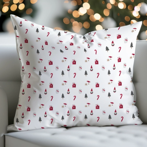 LUKSUSOWA ŚWIĄTECZNA POSZEWKA DEKORACYJNA 70x80 100% BAWEŁNA PREMIUM