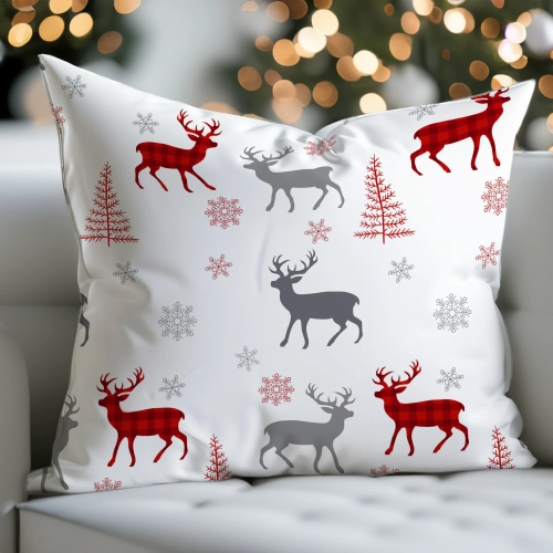 LUKSUSOWA ŚWIĄTECZNA POSZEWKA DEKORACYJNA 70x80 100% BAWEŁNA PREMIUM