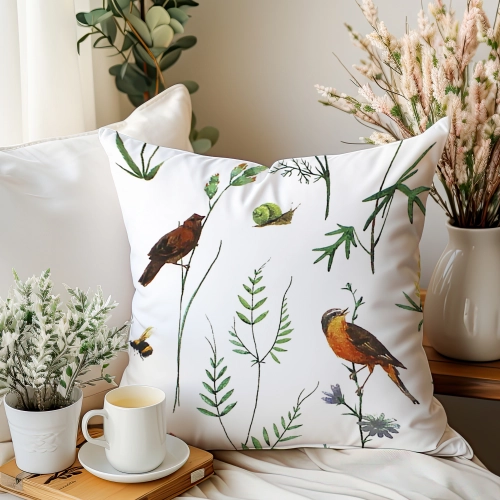 POSZEWKA DEKORACYJNA 45x45 JASIEK 100% BAWEŁNA NA PODUSZKĘ POŚCIELOWA