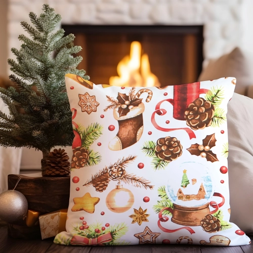 POSZEWKA DEKORACYJNA 45x45 JASIEK 100% BAWEŁNA NA PODUSZKĘ POŚCIELOWA