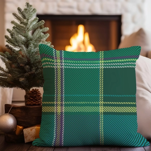 LUKSUSOWA ŚWIĄTECZNA POSZEWKA DEKORACYJNA 45x45 JASIEK 100% BAWEŁNA PREMIUM