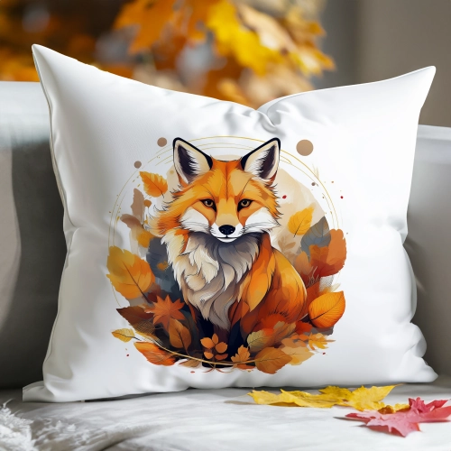 POSZEWKA DEKORACYJNA 50x70 JASIEK OZDOBNA JESIENNA LIS