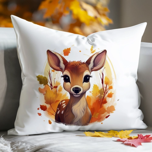 POSZEWKA DEKORACYJNA 50x70 JASIEK OZDOBNA JESIENNA SARENKA JELONEK