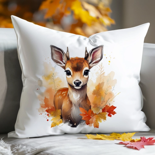 POSZEWKA DEKORACYJNA 50x70 JASIEK OZDOBNA JESIENNA SARENKA JELONEK JELEŃ